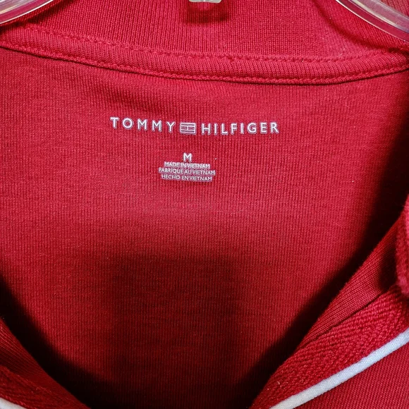 Tommy Hilfiger Classic Red Polo with White Accents - Picture 3 of 3